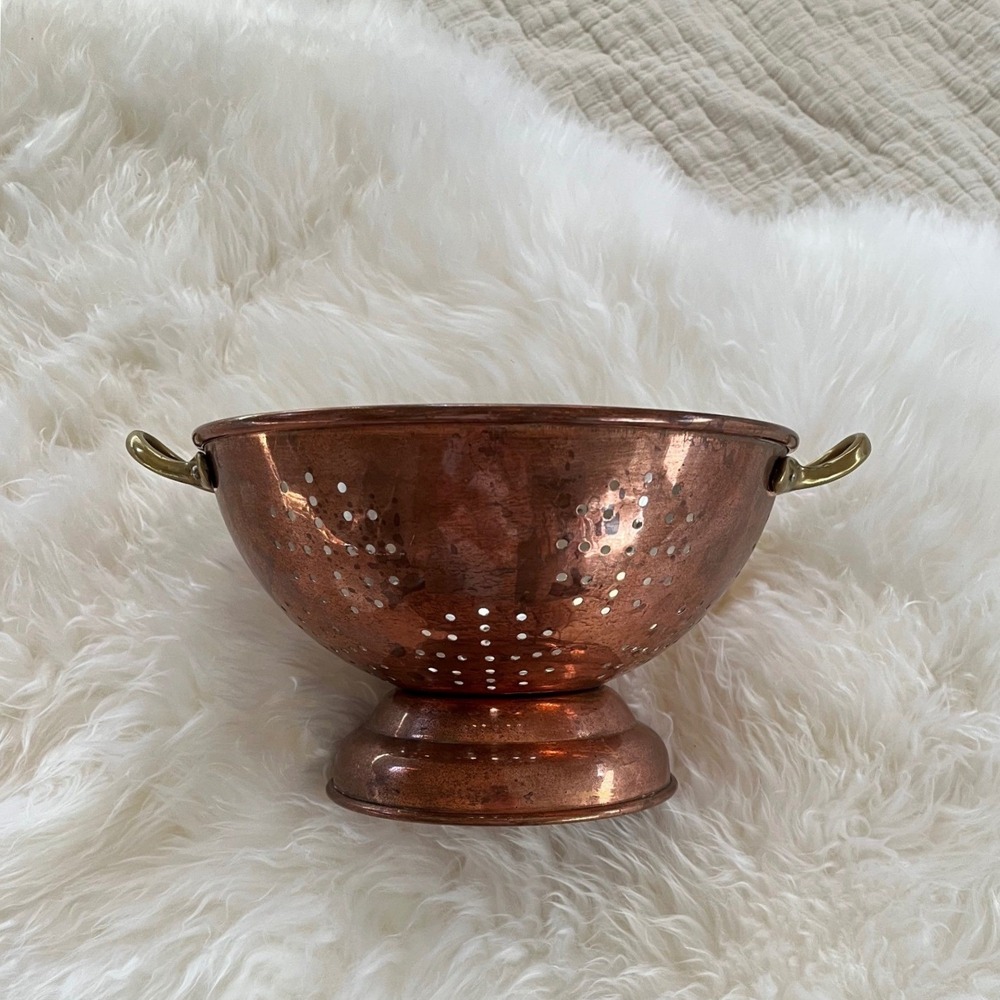 Vintage Copper Sieve